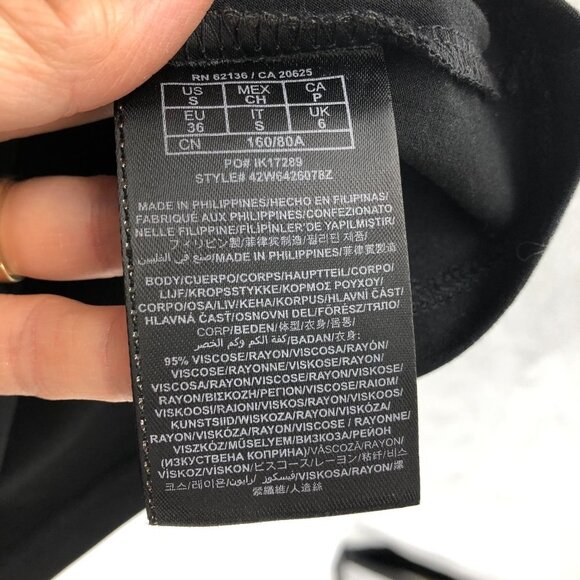 NWT Marciano black scoop  neck tunic sleeveless flowy blouse elasticated waist S - Picture 9 of 13